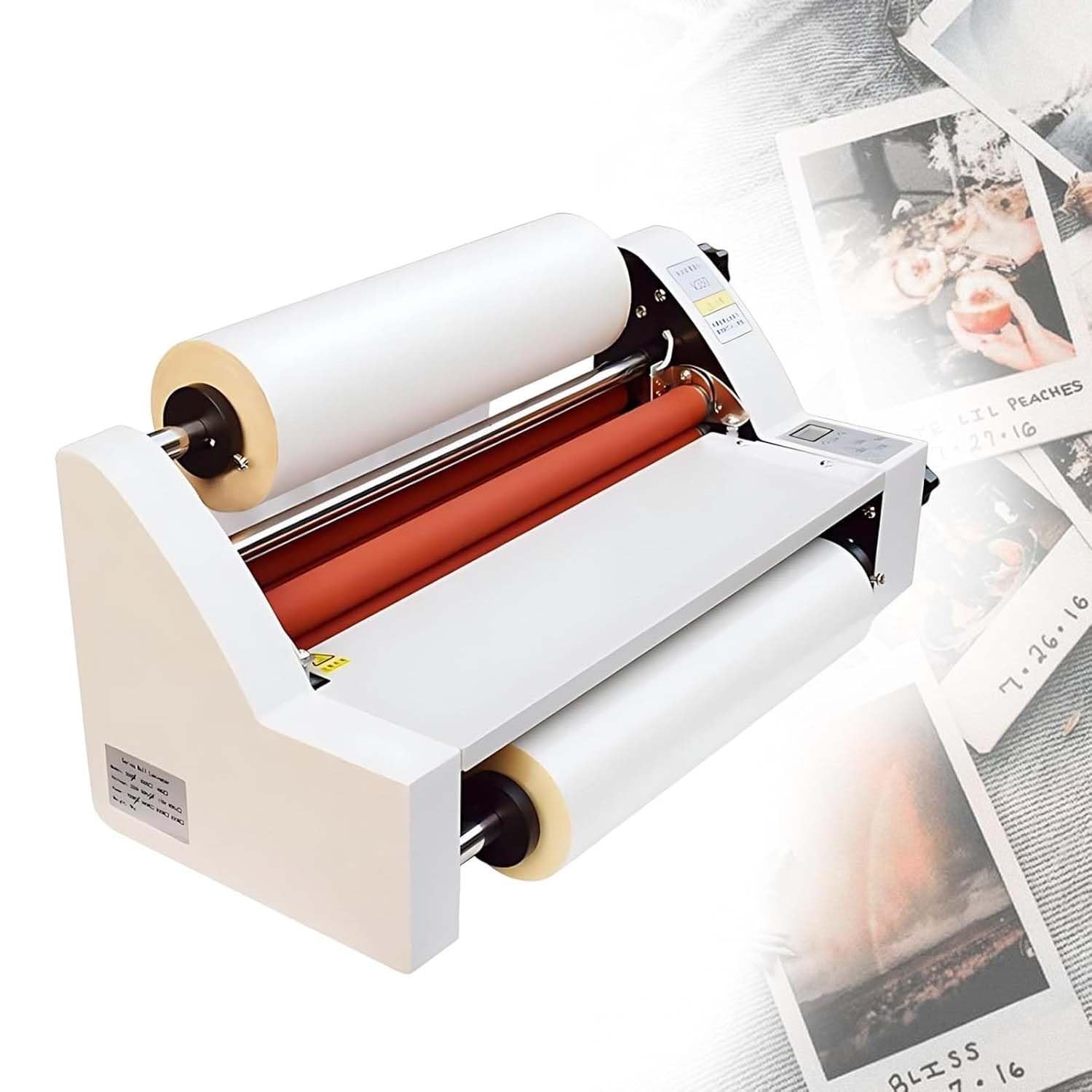Plastificadora En Caliente Y Frío 13", Máquina Laminadora Profesional Con Sis-tema De Calentamiento Dual Y Control Digital, Para Documentos, Fotos, Oficinas Y Material Educativo