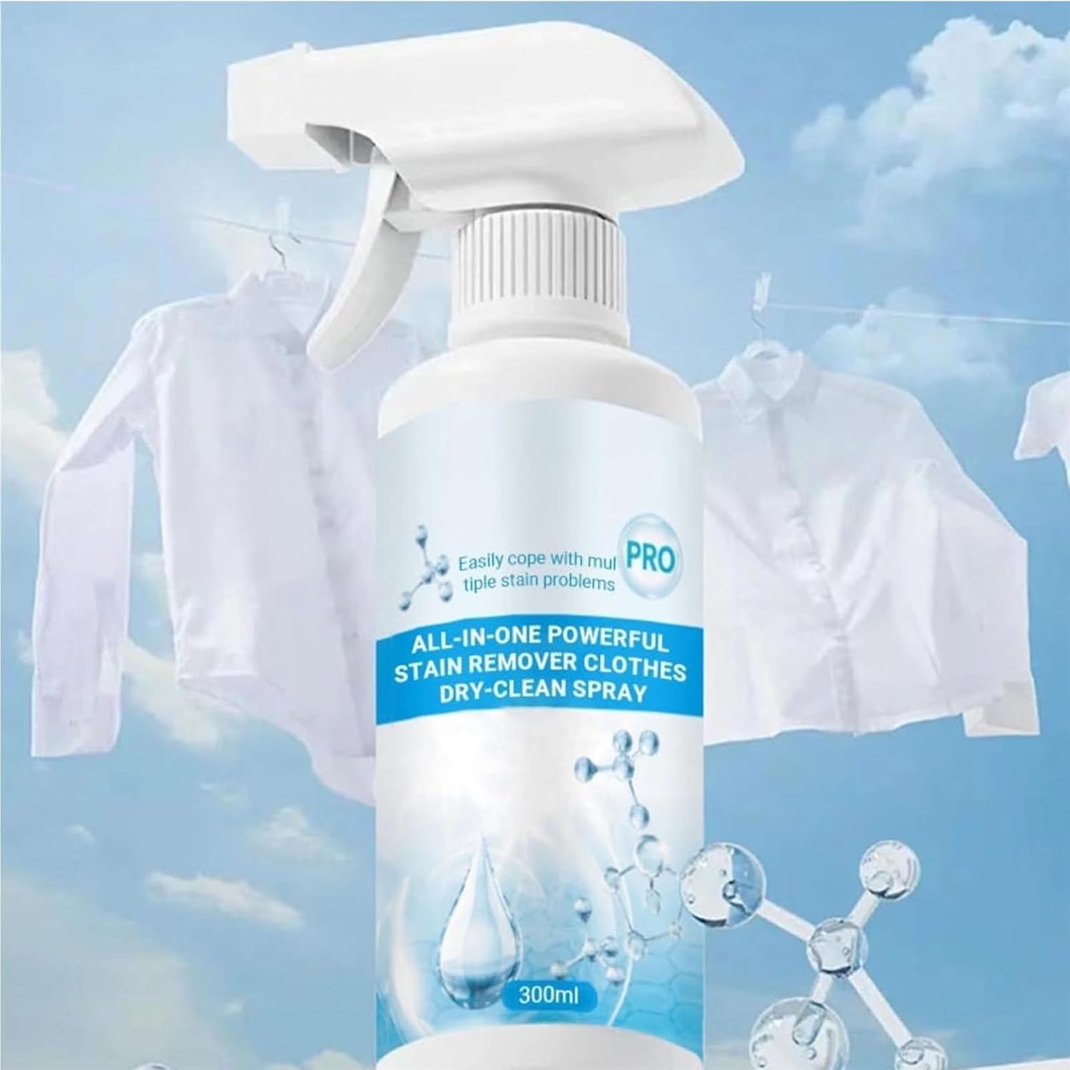 Sowhatahow Quitamanchas, emulsionante no iónico para eliminar manchas de lavandería, removedor de manchas para ropa Sowhathow, potente removedor de manchas en aerosol para limpieza en seco (5