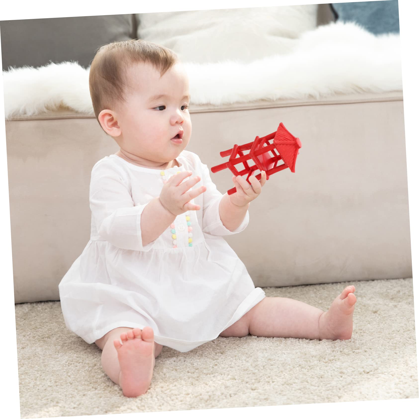 KONTONTY 3Pcs Model Realistic Plastic Lookout Towers for Sand Table Decor Dioramas Miniature Landscape Building Materials for Creative Scene Layouts