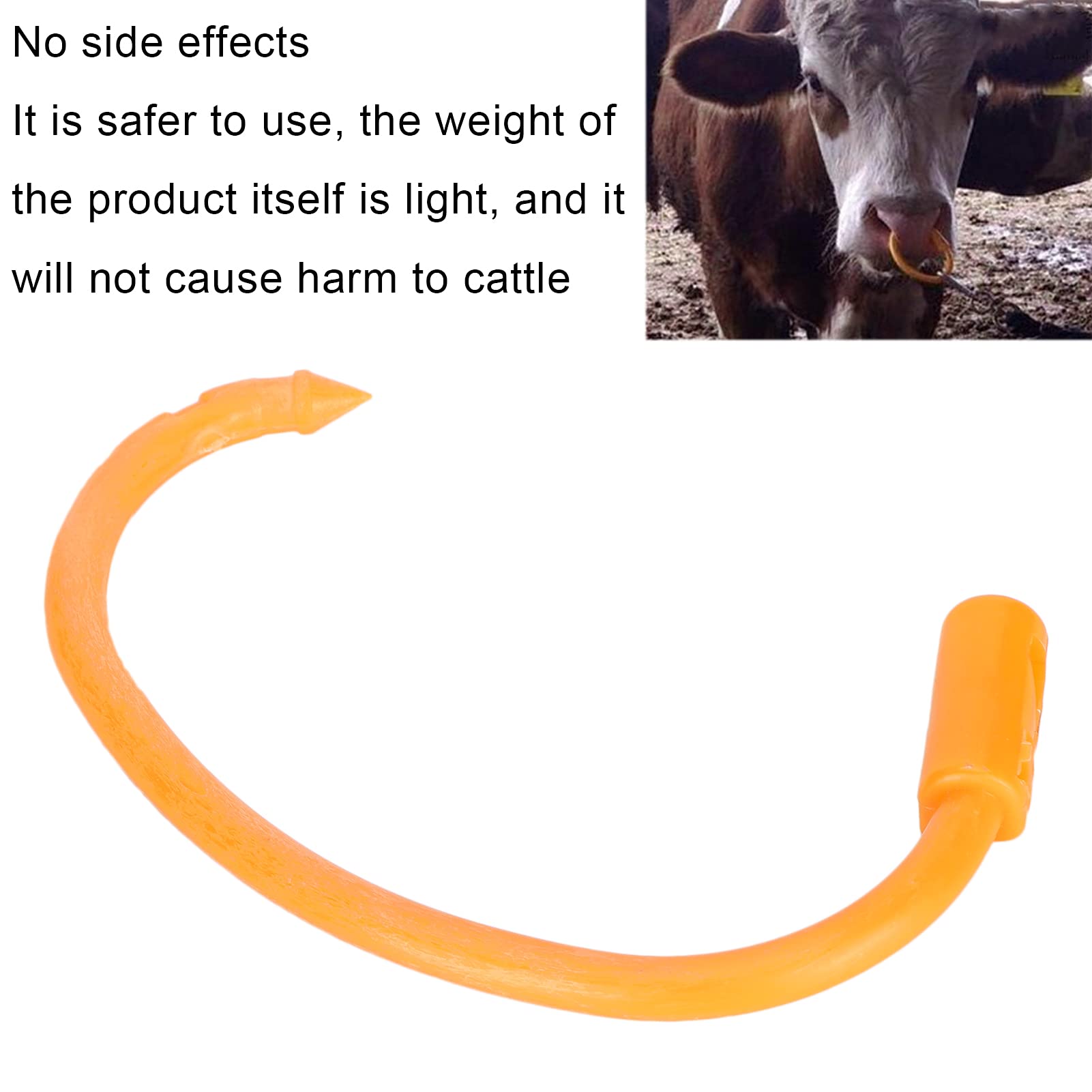 Amazon.co.jp: 牛の鼻輪、牛の鼻輪調整可能な非毒性家禽用付属品、家畜