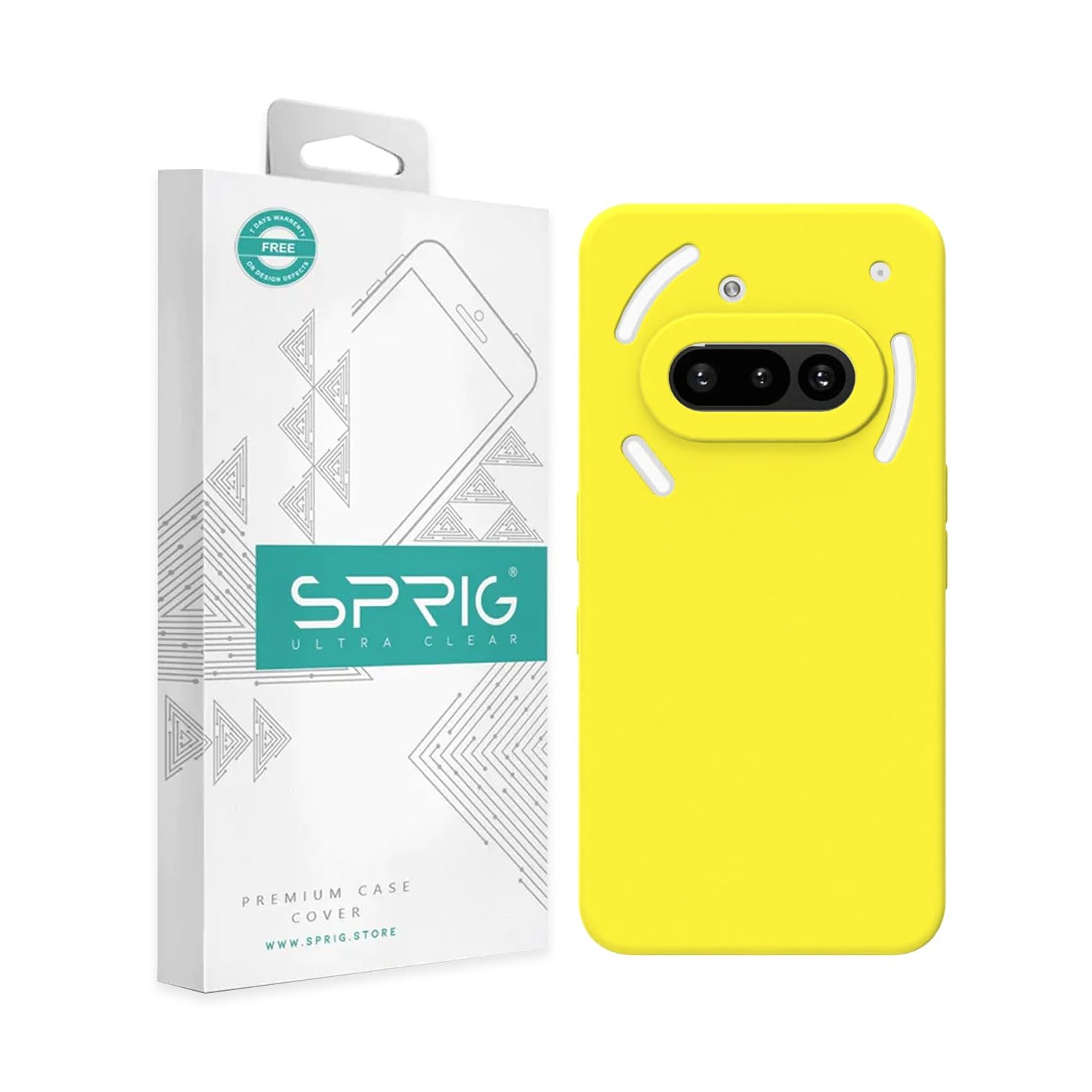 SPRIG Nothing Phone 3A SilkTone Yellow Case Shining Yellow - Image 1