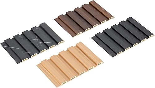 Miniatura 17 de WPC - Paneles de pared, paquete de 16 paneles de pared 3D de 48 x 6 pulgadas para decoración de pared interior, paneles de pared modernos para fondo