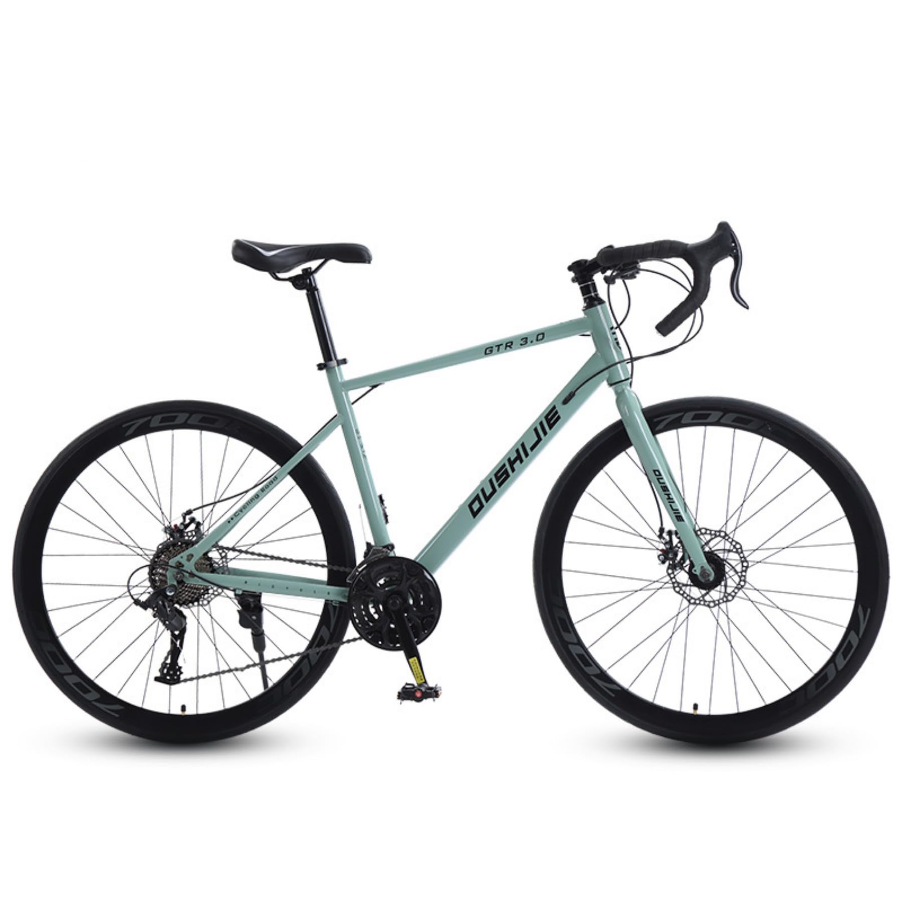 700c ロードバイク 21speed/モスグリーン