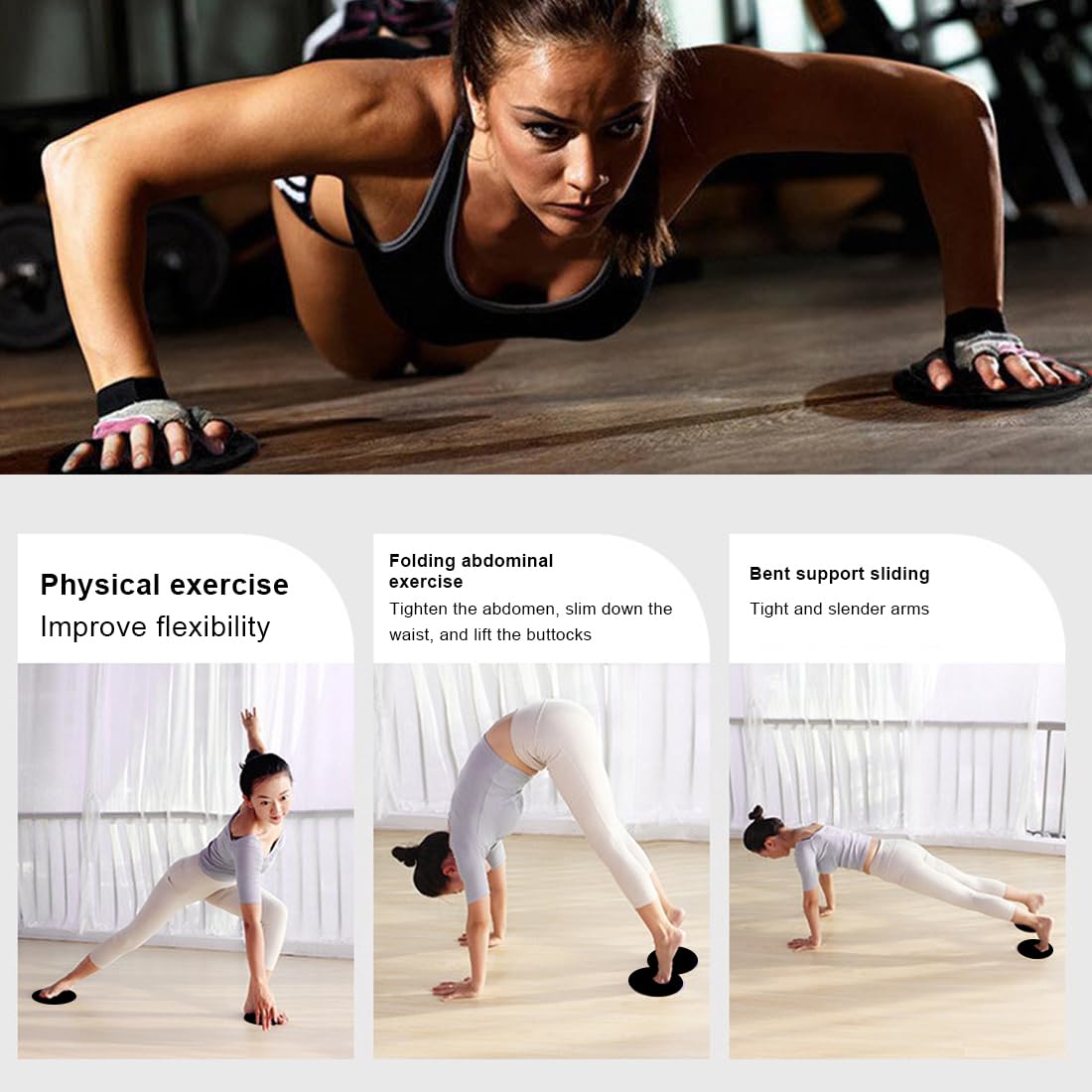 SGERUFZ 1 Paia Core Sliders Dischi Scorrevoli a Doppia Faccia per Allenamento Addominali Yoga Pilates Adatti a Moquette e Pavimenti in Legno Ideali per Casa e Palestra