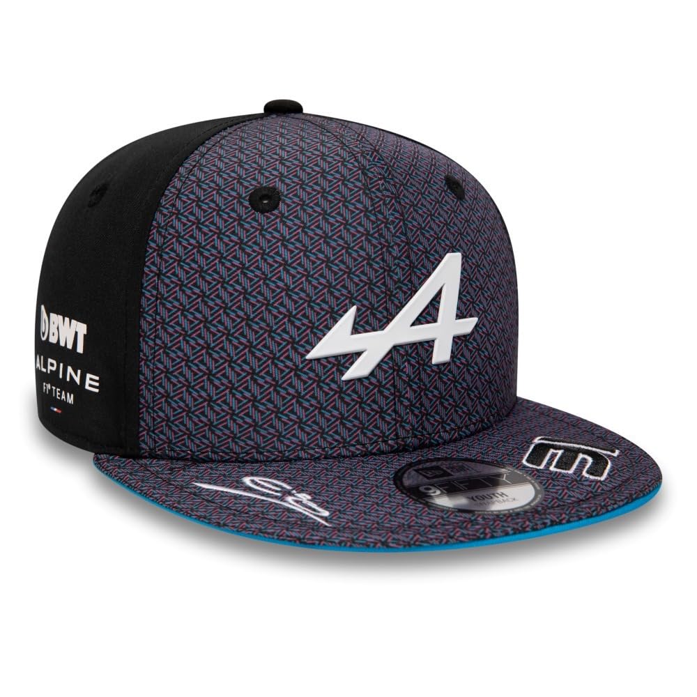 Alpine 2023 Team Driver Estaban Ocon 9Fifty Pre Curve Kids - czarny, Czarny