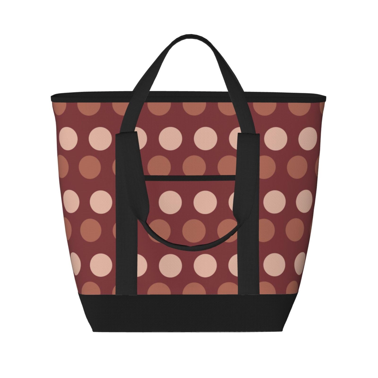 Sac isotherme réutilisable contre la chaleur | Grand sac de courses zippé bohème