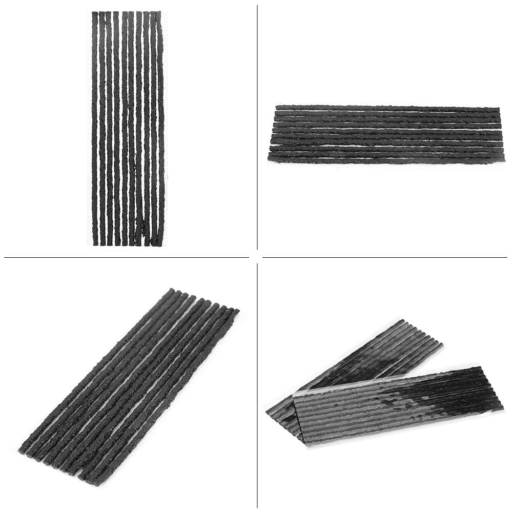 Yctze 50pcs Strisce di Gomma per Riparazione Pneumatici Senza Camera d'Aria per Auto e Moto Riparazione Rapida Foratura Senza Colla con Materiale di Alta qualità