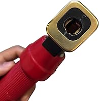 Vista 4 de Reboot Portaelectrodos de soldadura tipo twist de 400AMP de cobre completo, abrazadera de electrodo de servicio pesado, accesorios para máquina