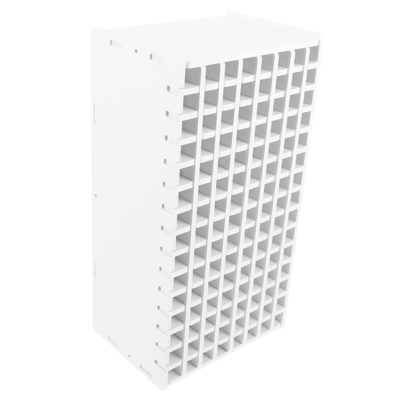 UKCOCO Organizer per Penne in Legno Bianco Compartimenti Robusti e Bordi Lisci, per Decorazioni Scuola e Scaffale Portaoggetti da Scrivania per Studenti e Ufficio