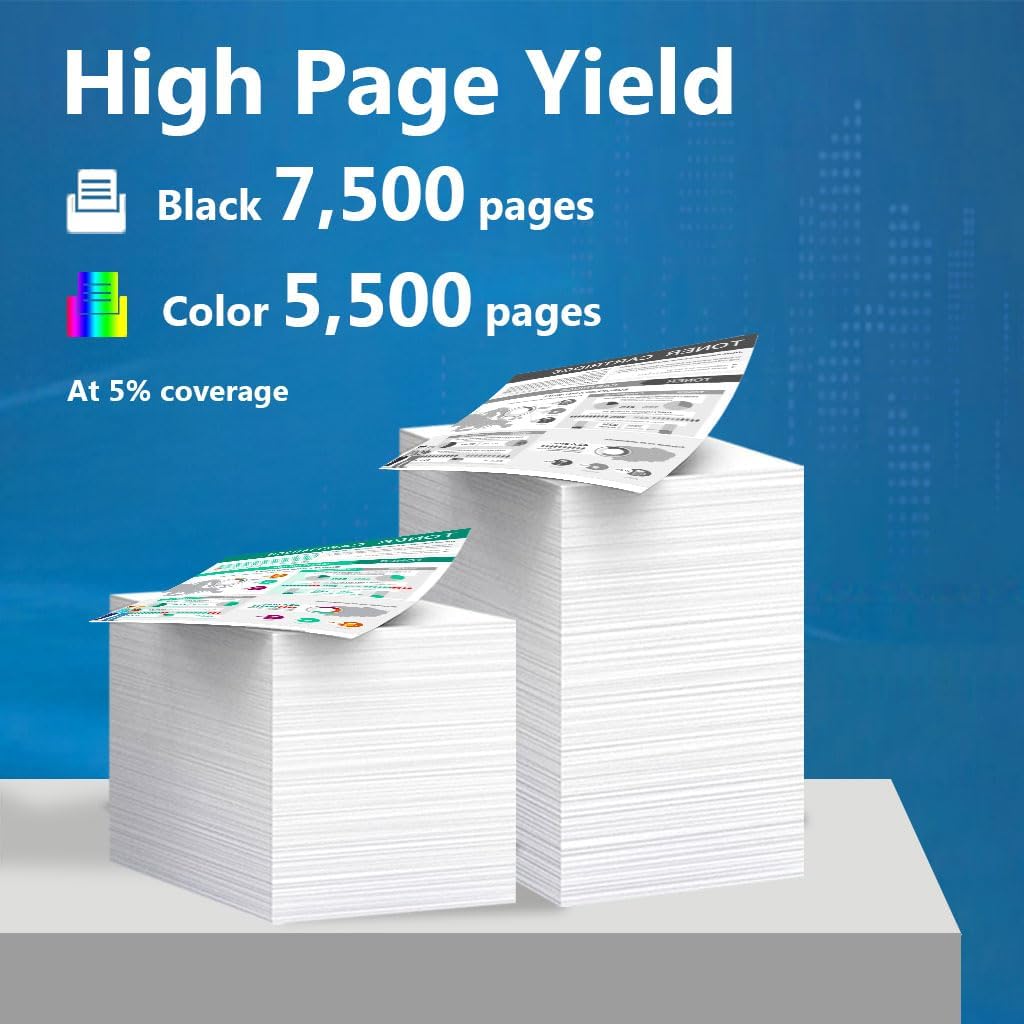 210X High-Yield Toner Cartridge 4 Pack 4301fdw 4201dn Replacement for HP 210X 210A for HP Color Laser Pro 4201dw 4201dn MFP 4301fdn 4301fdw 4301dw Printer W2100X