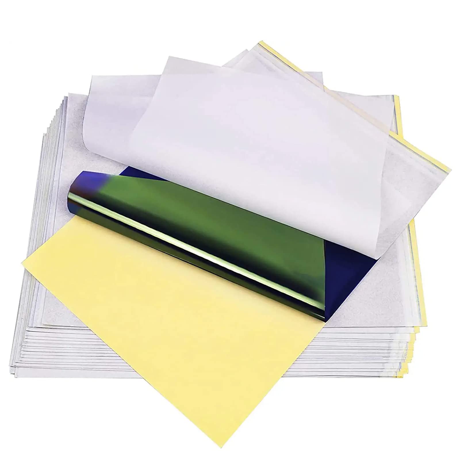 Tattoo Transfer Paper - TONBAO 20 Sheets Tattoo Stencil Paper Tattoo Paper A4 Size Paper with 4 Layers Tattoo Transfer Paper DIY Tracing Paper for Tattoo Transfer Kit Tattoo Supplies