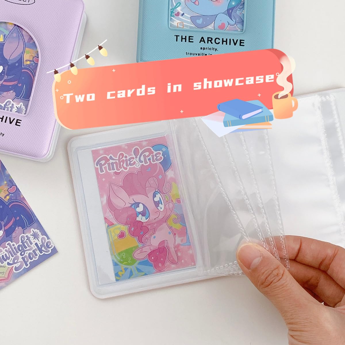 Amazon.com: SPRMUD Mini Cards Binder Collection 1-Pocket, 40 Pockets Card  Holder with 20 Sleeves, Trading Card Collector, Album Card Folder for Girls  and Boys (1, Pink) : Toys & Games