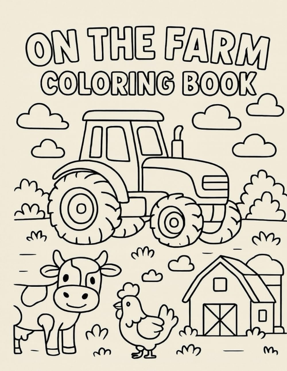 On The Farm Coloring Book