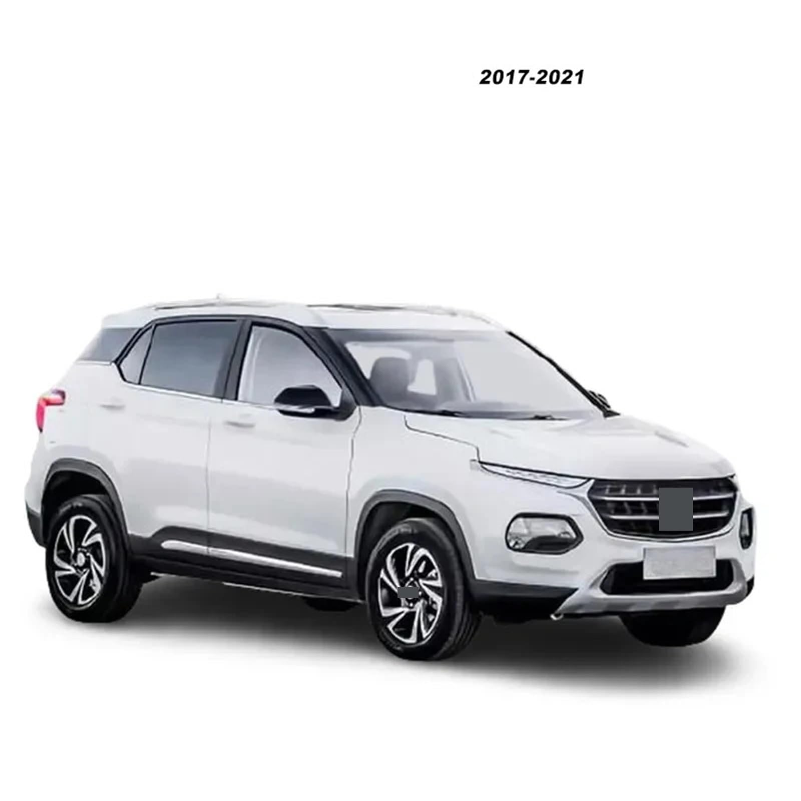 Deflector Viento ventanilla Protector De Ventana para Groove para Baojun 510, 2017, 2018, 2019, 2020, 2021, Visera para Coche, contra La Lluvia, Parasol(Chrome Strip-Carbon)