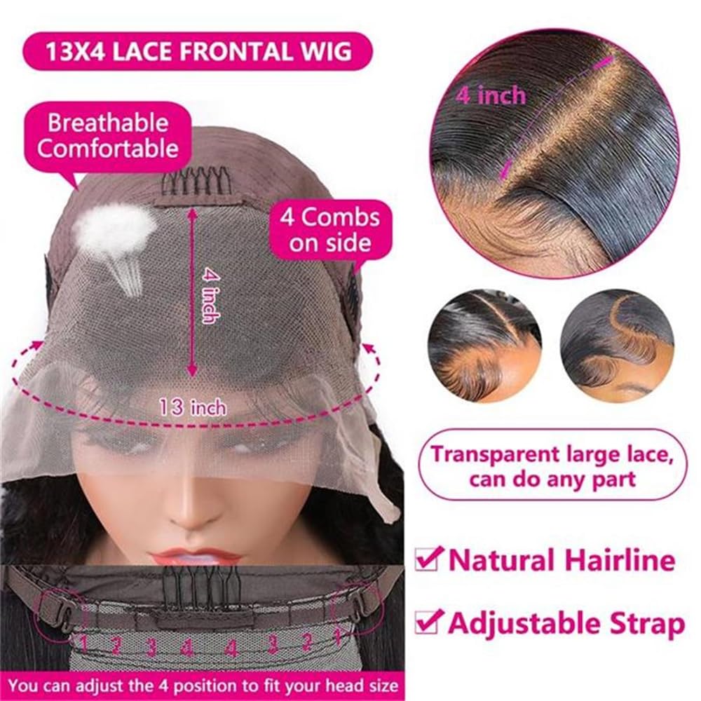 Ijowa 613 Lace Front Wig Human Hair 13x4 HD Transparent