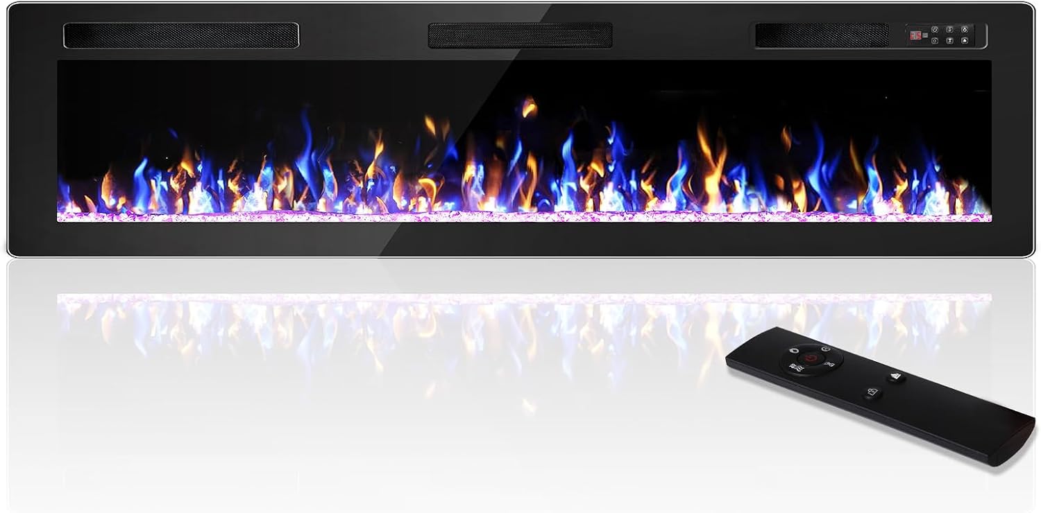 VENDORZ 72-Inch Electric Fireplace