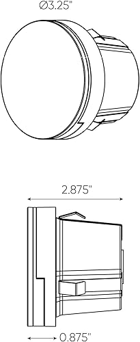 Miniatura 4 de DALS Lighting LEDSTEP004D-WH - Luz LED redonda para interiores y exteriores, 3 pulgadas, color blanco
