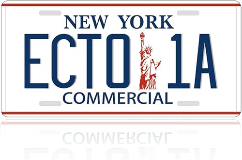 Miniatura 3 de Tin Signs - Memorabilia de placa de Ghostbusters, aluminio, réplica en relieve, etiqueta de metal con sello de película, 12 x 6 pulgadas