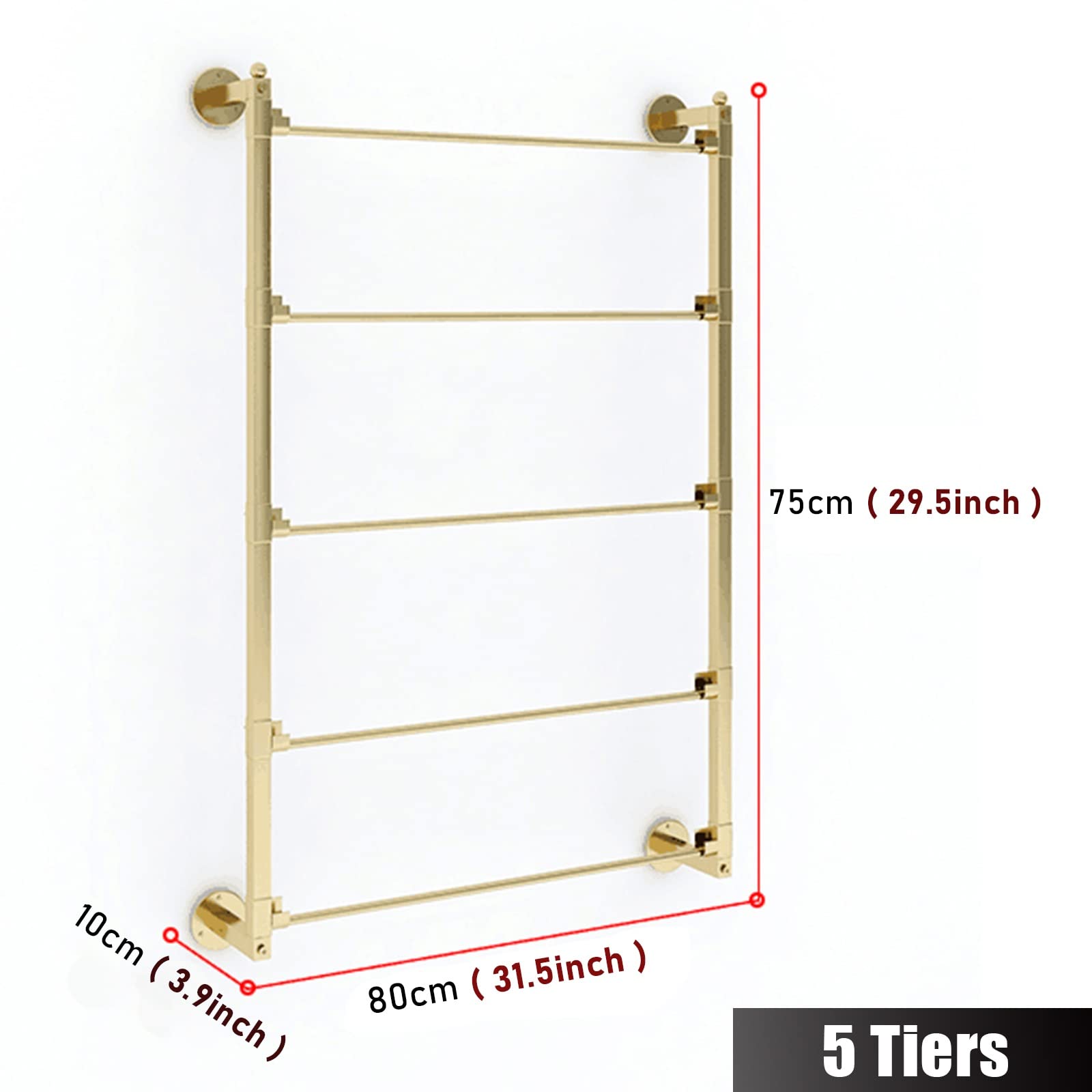 Espositore per sciarpe, organizer per cravatte, bobina di nastro, supporto da parete – supporto per carta da regalo in ferro per negozio ufficio