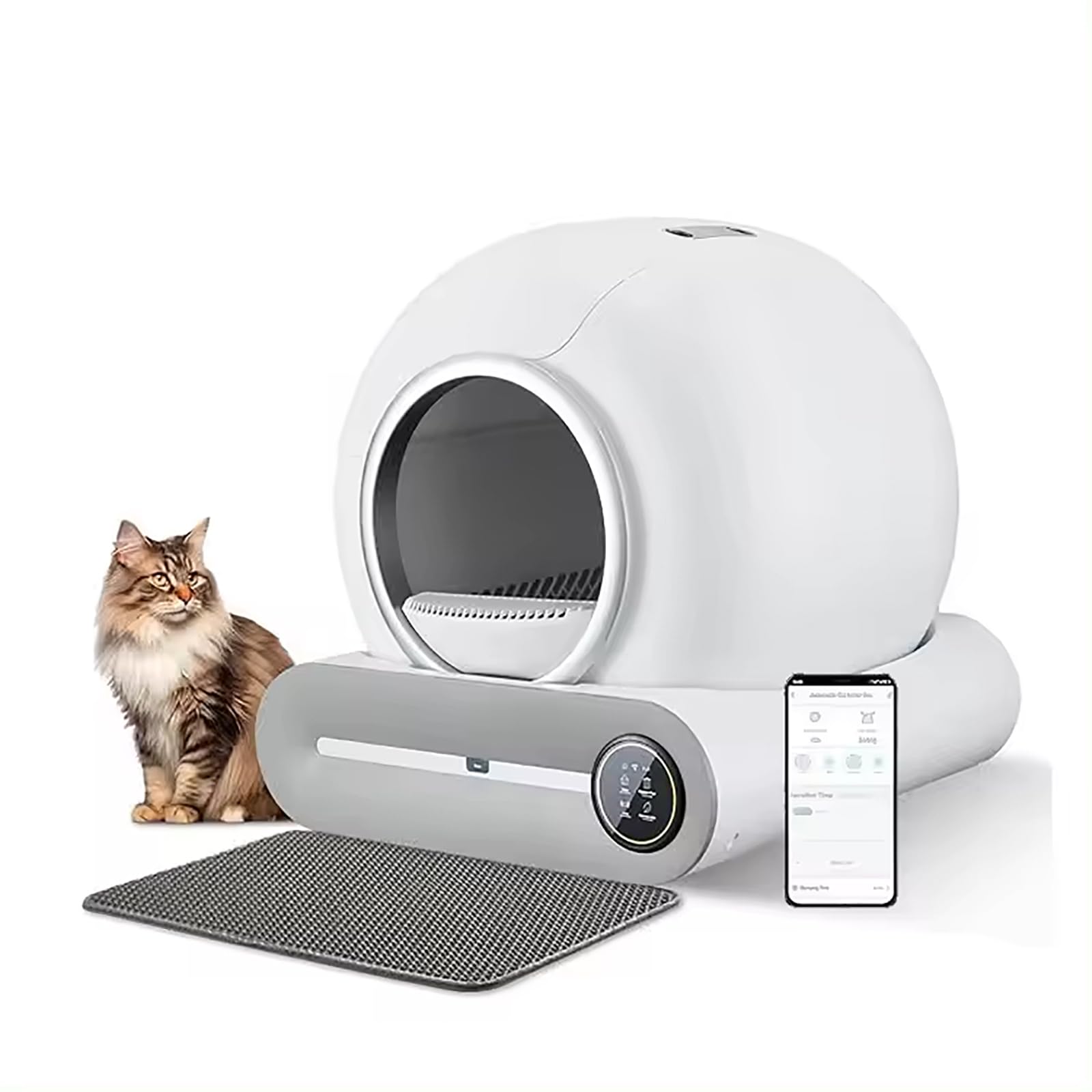 Amazon.co.jp: 65L 自浄式猫用トイレボックス、すくわない自動猫用