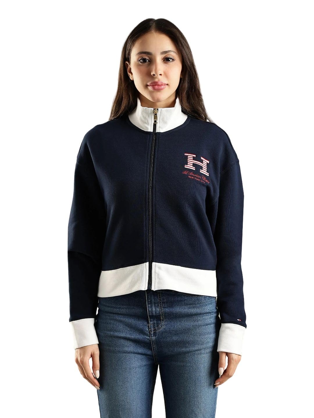 tommy hilfiger Regular fit cotton high-neck jacket-picture-12