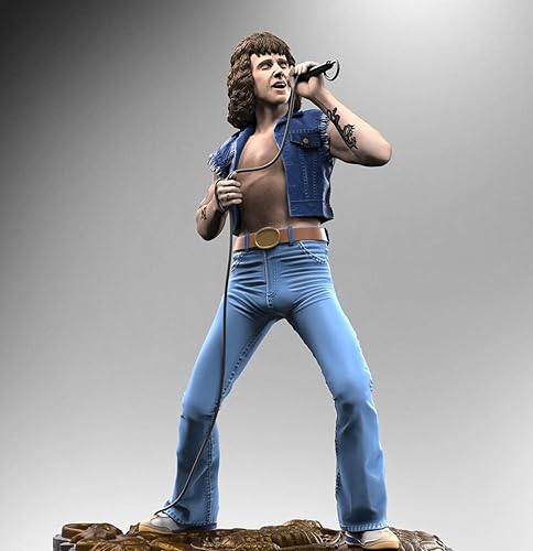 Miniatura 2 de Knucklebonz - Estatua coleccionable de edición limitada de Bon Scott (solo 3000 creados) - Icono del rock, con licencia oficial, incluye CoA