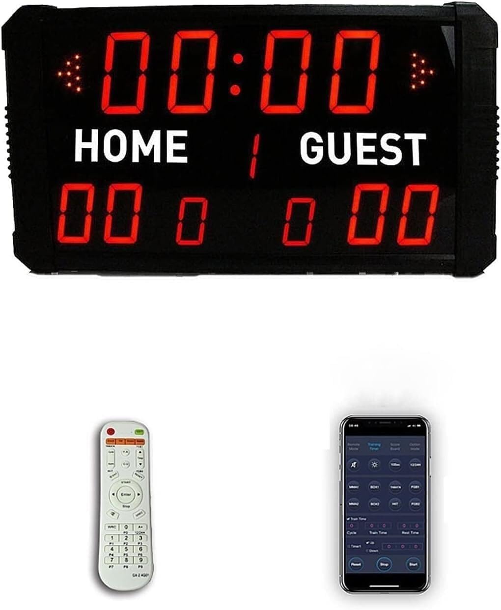 YNIYUJKL Digital Scoreboard Electronic Scoreboard Digital Scoreboard With Remote App Control,For Basketball Volleyball Indoor & Outdoor Sport