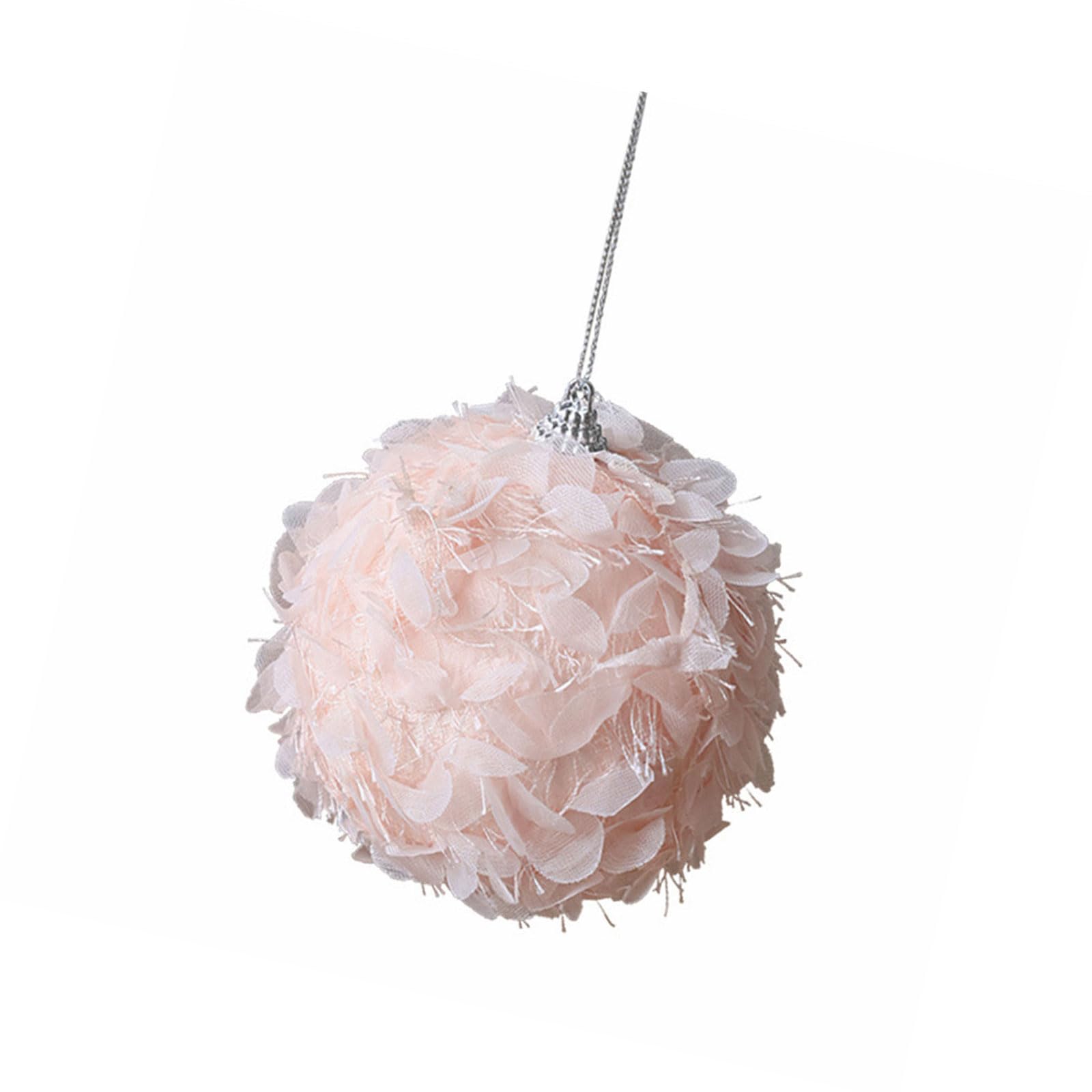 Christmas Tree Hanging Ball Ornament Soft Plush Ball Christmas Trees Decoration for Winter Holiday Party Centerpieces Festival Ornament