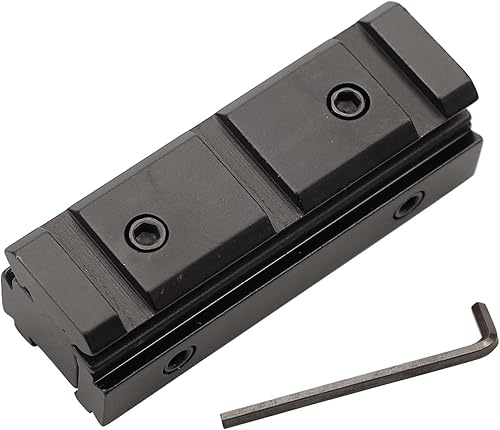 Miniatura 3 de Adaptador de base de alcance de montaje en riel táctico convertidor de 0.433 in a 0.787 in Weaver Picatinny Rail Scope Mount 2PCS