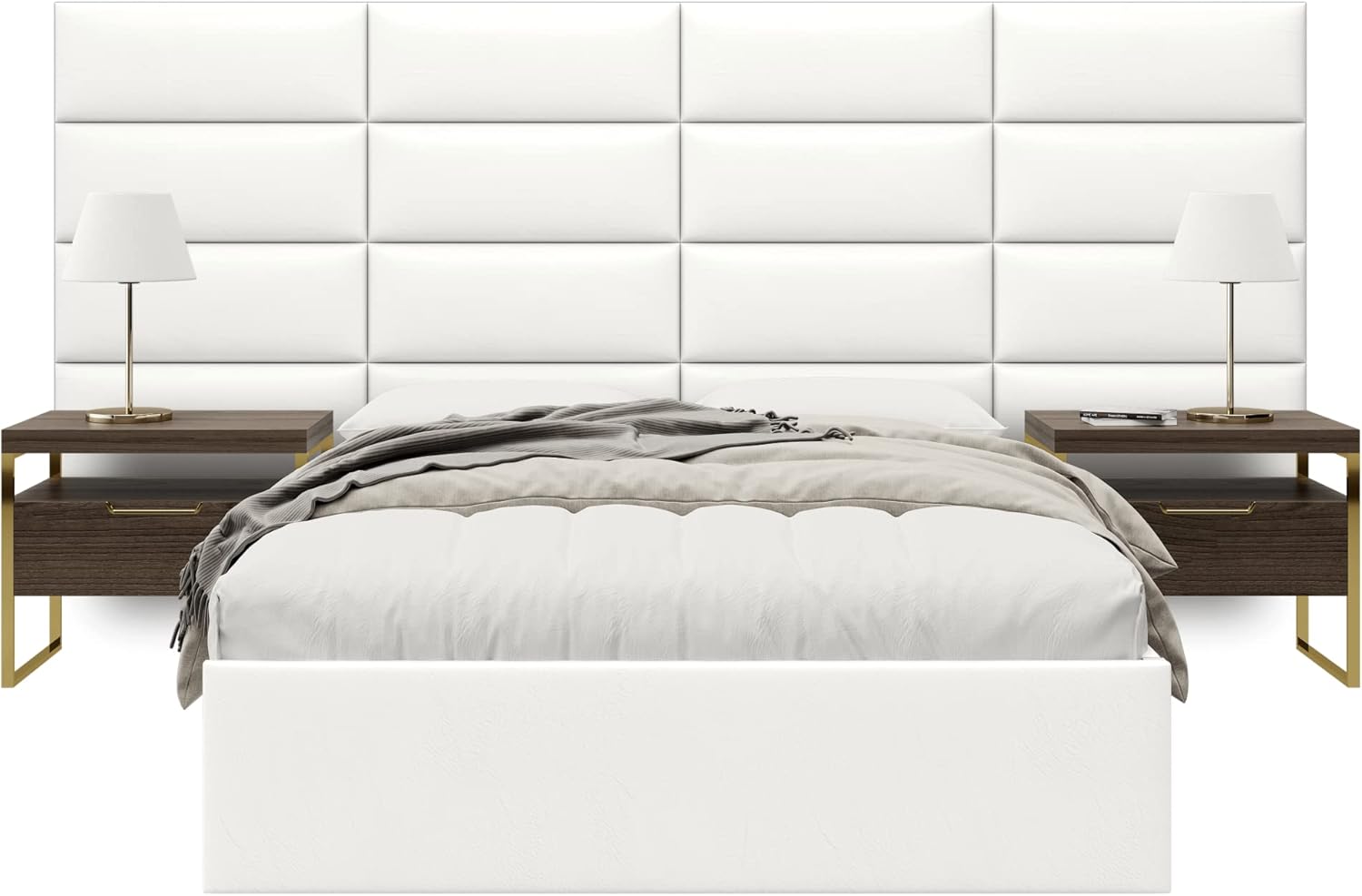 Vänt Upholstered Wall Mounted Headboard Panels Elizabeth