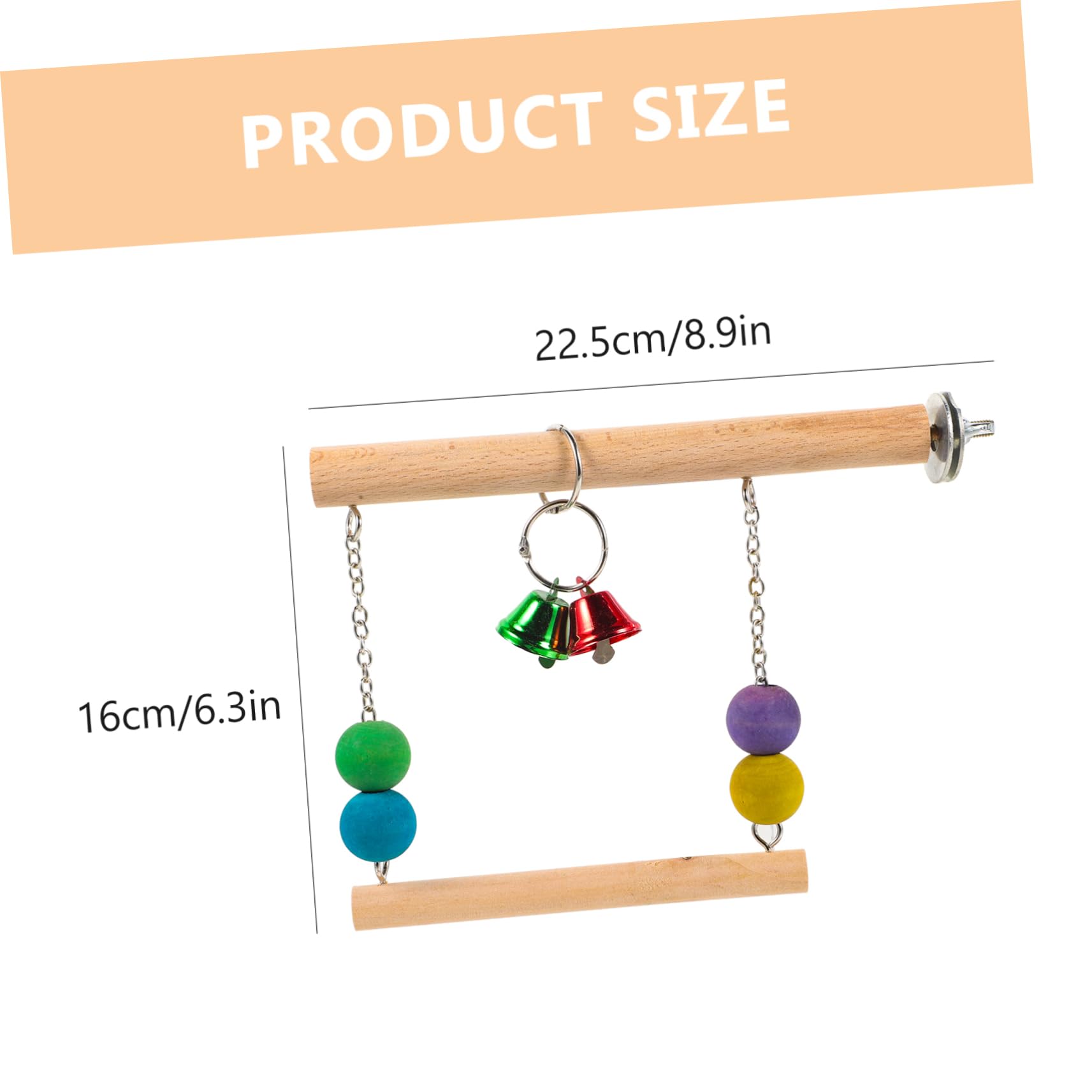 CORHAD Swing Bird Stand with Swing for Parrots for Training and Playtime Safe Material for All Birds Enhances Curiosity and Beak Trimming