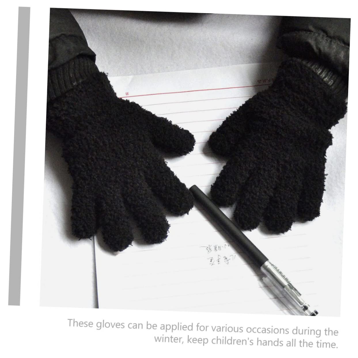 PACKOVE 30pares Guantes De Invierno Para Niño Niña Cálidos y Cómodos De Guantes Compactos Para Esquí y Uso Diario Vibrantes Oscuro