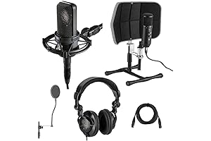 Audio-Technica AT4050 Cardioid Condenser Microphone Bundle with Essential Accessories
