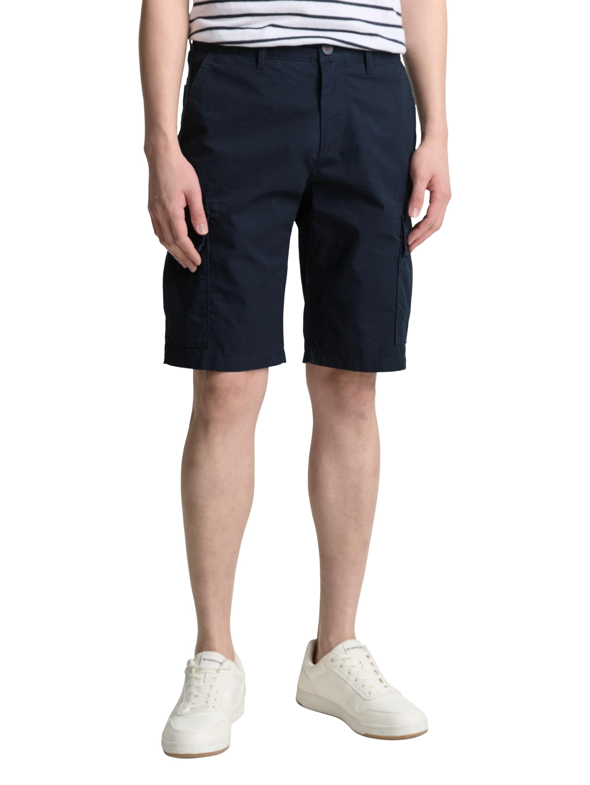 TOM TAILOR Herren Regular Cargo Shorts aus Baumwolle