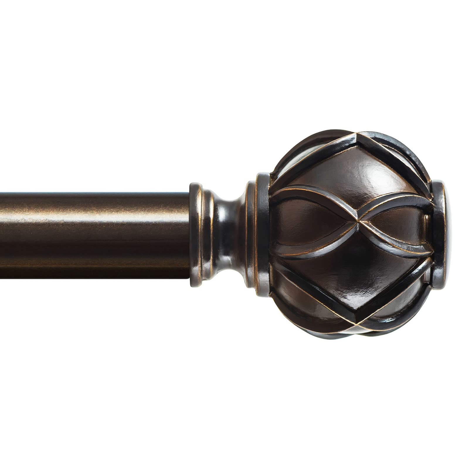 Long Bronze Curtain Rods - 72-144 Inch -10