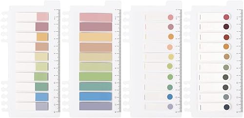 Miniatura 1 de 800 pestañas adhesivas con regla notas adhesivas para escribir y transparentes para pestañas de libros banderas de páginas y archivos de