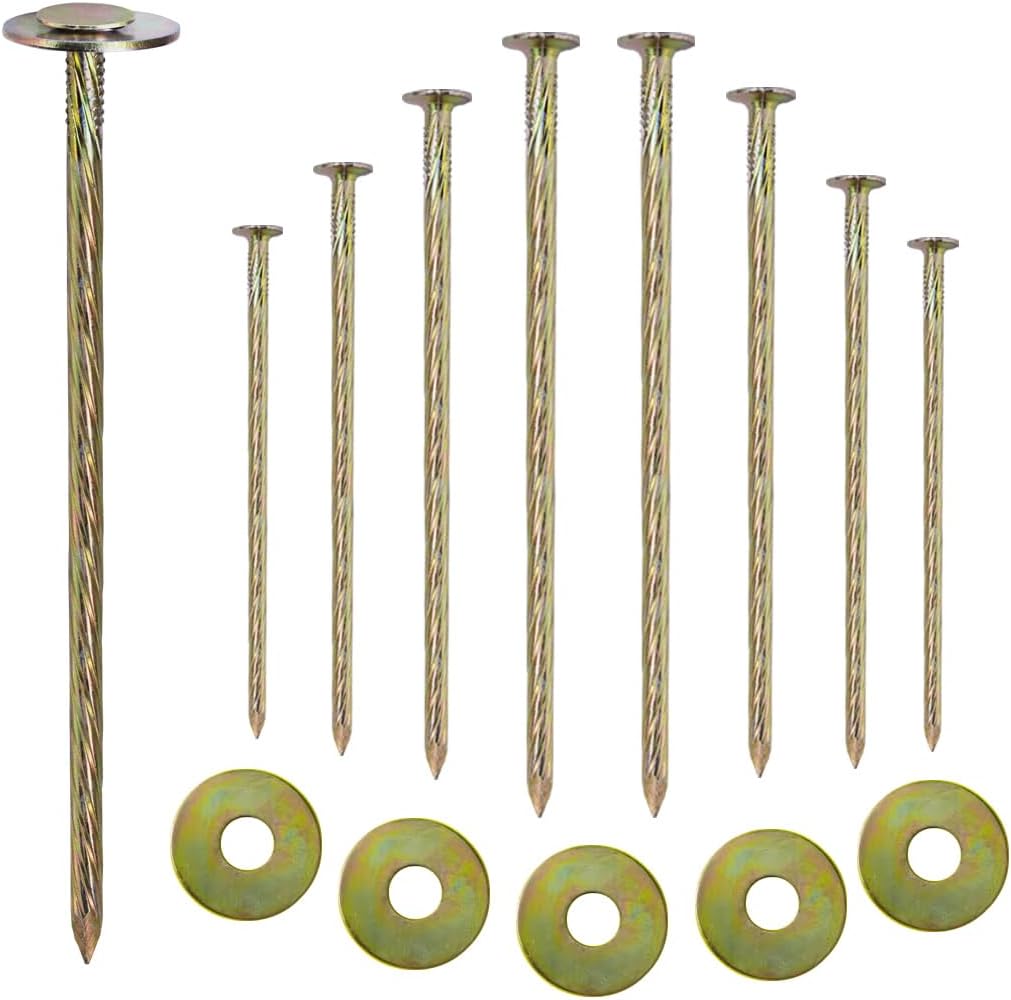 60 Count 8in Landscape Anchoring Stakes Artificial Turf Stakes Synthetic Grass Landscape High Temperature Quenching Used for Garden Lawn Yard,Paver Edging,Weed Barrier,Artificial Turf