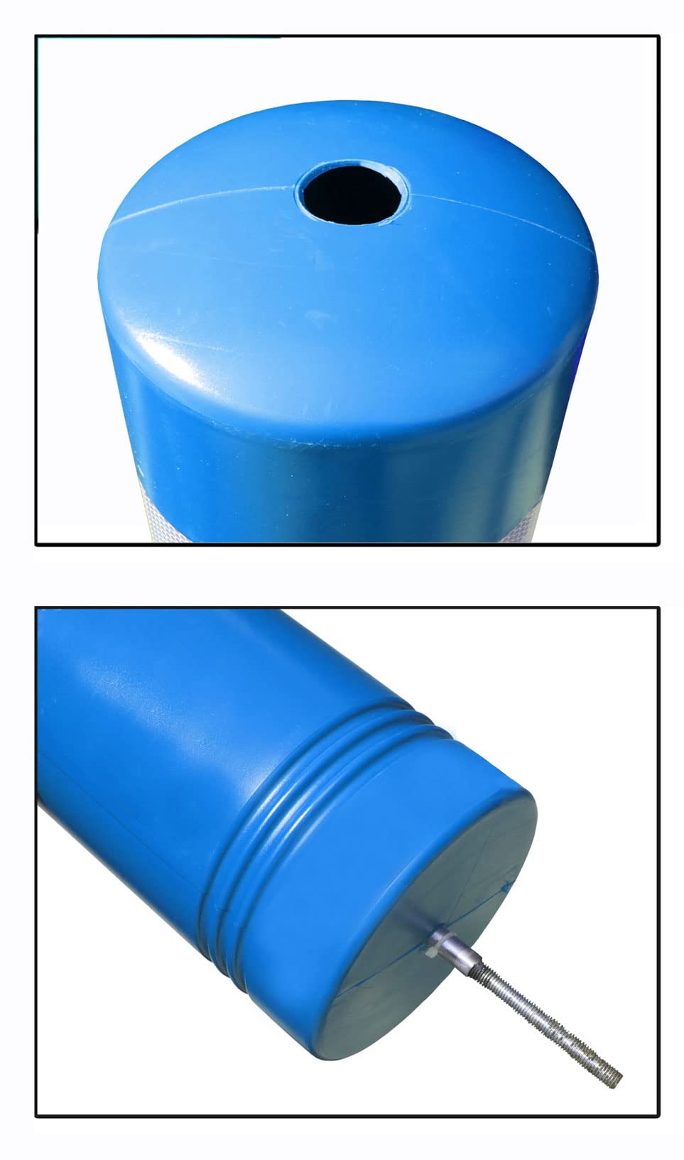 PAL | Hito de balizamiento y señalización de trafico H-75 azul elástico de gran flexibilidad y resistencia a los impactos (3- Hitos)