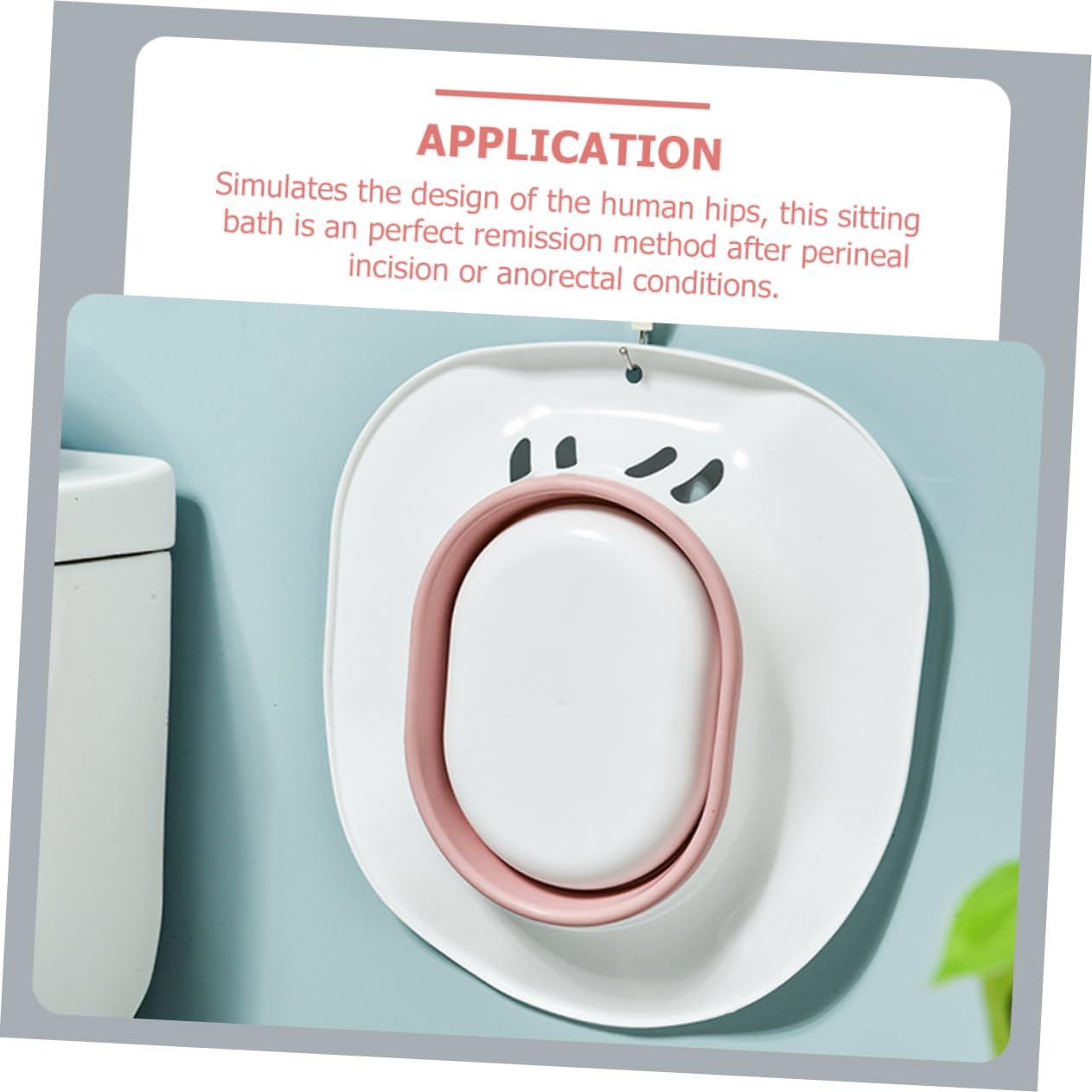 PLAFOPE Sitz Bath for Basin Comfortable for Pregnant Women Easy to Use Long-Lasting Plastic Random