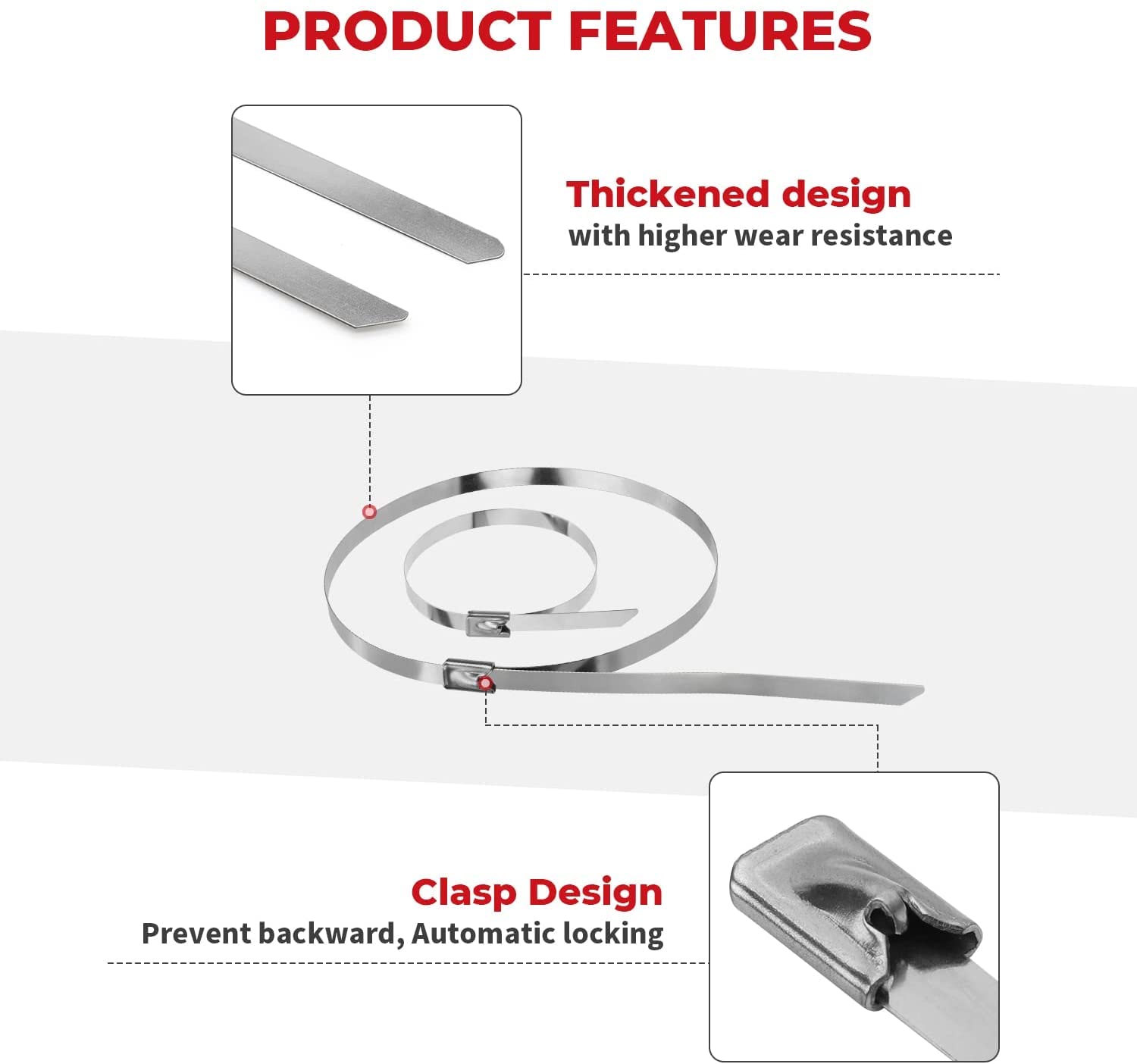 Cv Clamp Tool Alpha Rider CV Joint Boot Clamp Tool Kit - Includes Pliers & 20 Stainless Steel Bands For Auto/ATV Repair Hose Clamp Kit