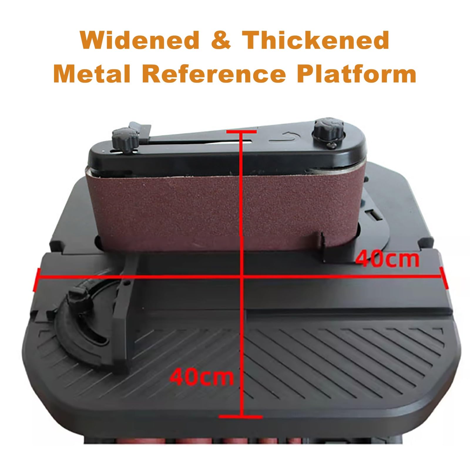 Lijadora combinada 2 en 1 con husillo oscilante vertical y lijadora de banda, lijadora de bobina para carpintería con 5 mangas de lijado, mesa inclinable a 45°, para contornos y curvas