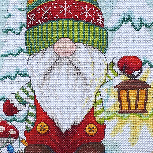 image for Dimensions 70-09000 Holiday Gnome Personalizable Christmas Counted Cro