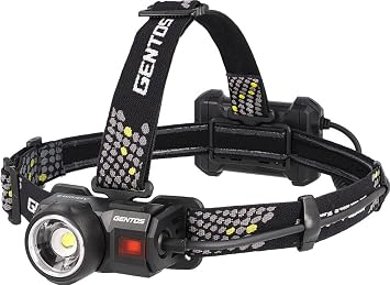 GENTOS Astram HLIA-4704H LED Headlight, USB Rechargeable, 780 Lumens Brightness, 2 Hours Practical Lighting, Rear Recognition Light, Uses Dedicated Rechargeable Batteries or 3 AA Batteries Sold