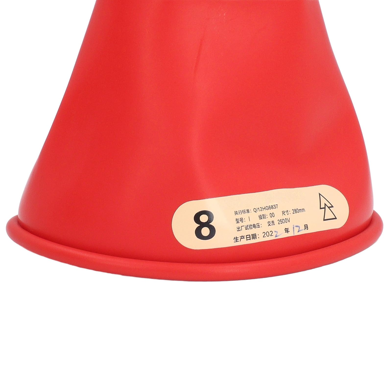 Gants isolés pour électriciens 2,5 kV, gants de sécurité haute tension, gants de travail en latex de qualité supérieure pour lignes électriques avec une résistance à la perforation (Taille 8)