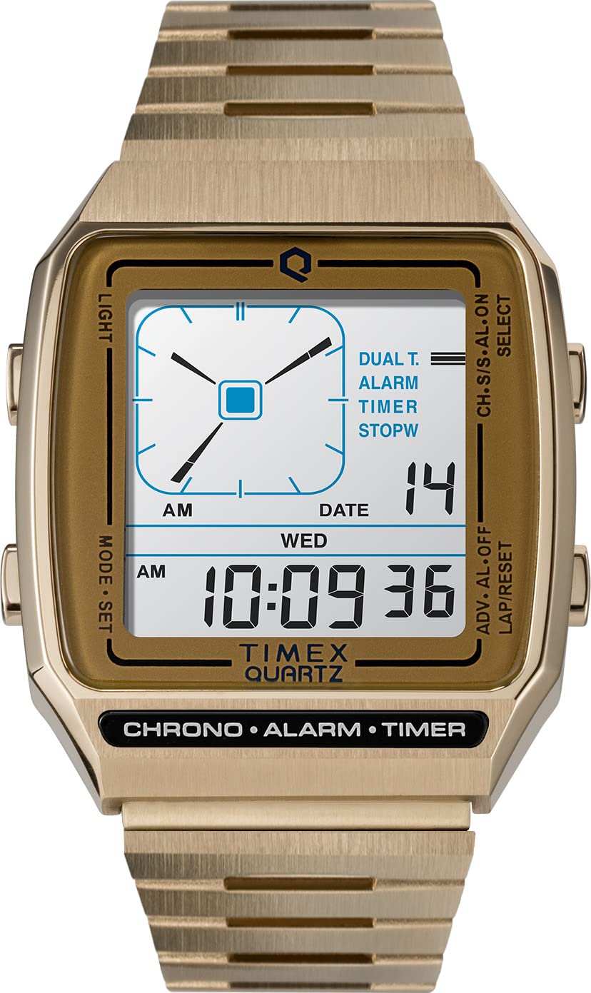 TIMEX Stainless Steel Analog White Dial Men Watch-Tw2U72500, Bandcolor-Gold (B0BW75L1JS) Amazon Price History, Amazon Price Tracker