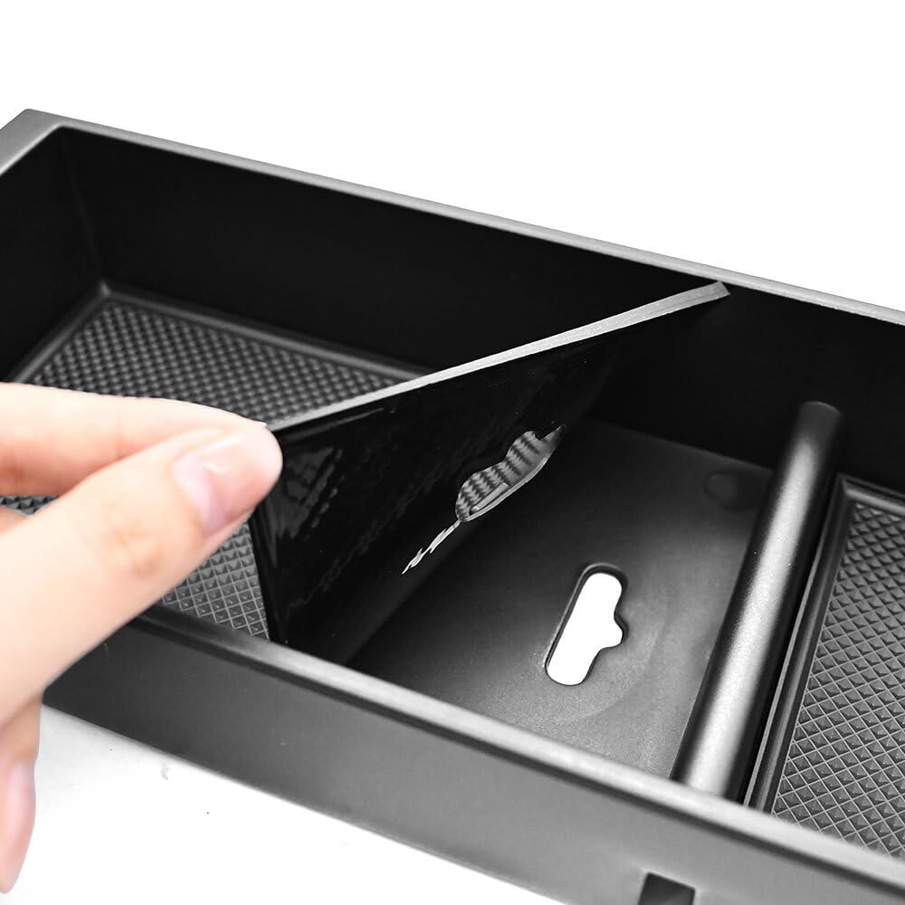 JKAPCYJFHF Organizador de caja de almacenamiento para reposabrazos de consola central ABS para Ford F-150 2021-2025