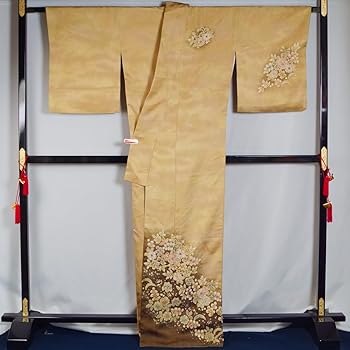 Amazon | 着物セット 翠山 辻が花 付下げ訪問着・袋帯 2点