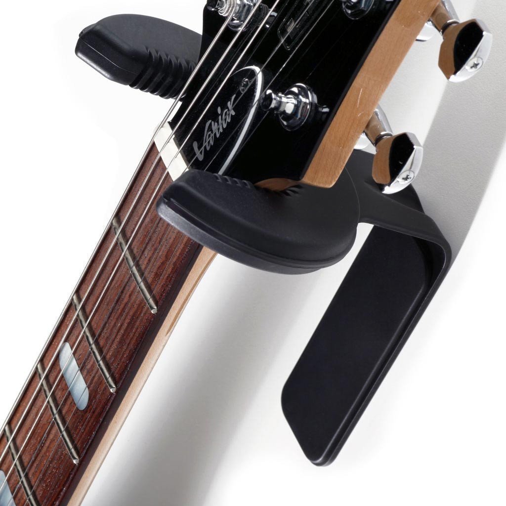 D&A Guitar Gear UCHWYT: Najbardziej wytrzymały na świecie profesjonalny uchwyt ścienny do gitary, metalowa konstrukcja, regulowany hak do wieszaka elektrycznego, akustycznego, basowego, łatwo