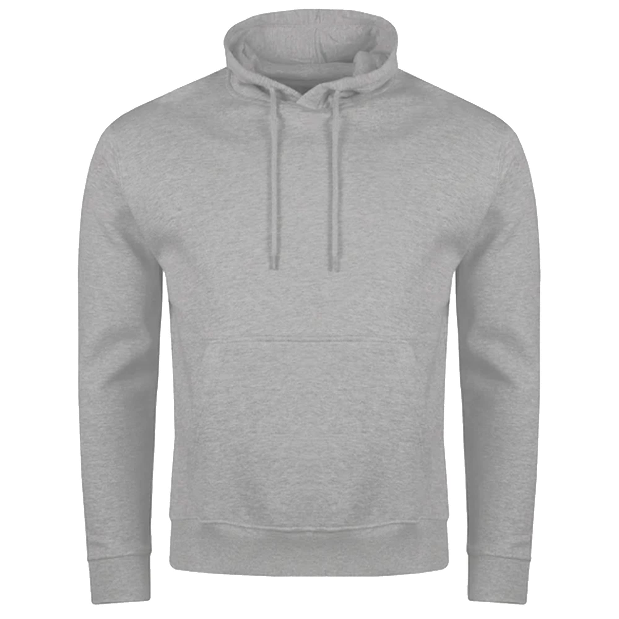 Metzuyan Men's Grey Bakaruda Pullover Long Sleeved Hoodies Cotton Rich M