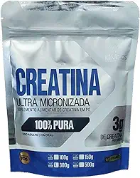 Creatina Ultra Micronizada 100% Pura - Refil 300g Natural - IDN Labz